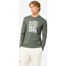Men's SUPER.NATURAL M TRIPLE SKI LS long-sleeve top green