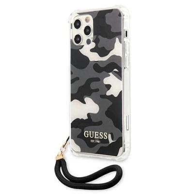 2. Guess GUHCP12LKSARBK iPhone 12 Pro Max 6.7" black/black hardcase Camo Collection