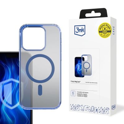 13. 3mk Frosty MagCase Blue Case for Apple iPhone 14 Pro Max - Blue