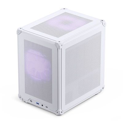 12. Jonsbo C6 Micro-ATX Computer Case - White