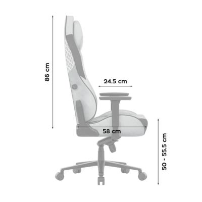 11. Huzaro Force 8.3 Grey Gaming Chair