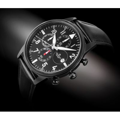 2. Giewont Chronograph Sapphire Black Men's Watch GW5630-A1