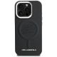 3. Karl Lagerfeld Initial & Metal Logo MagSafe Case for iPhone 16 Pro - Black