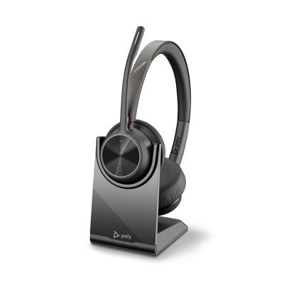 153. POLY Voyager 4320 USB-C Headset with BT700 Adapter and Charging Dock