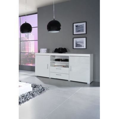 SAMBA Chest of Drawers (Unit 5) White/White Gloss