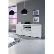 SAMBA Chest of Drawers (Unit 5) White/White Gloss