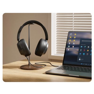 12. QCY H3S Wireless On-Ear Headphones with LDAC and ANC Noise Cancellation - Black