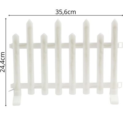 20. DECORATIVE LED FENCE 8 PCS WARM WHITE