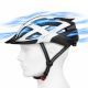 11. Wozinsky MTB Bike Helmet with Removable Visor and Rear USB Light M - Black and White