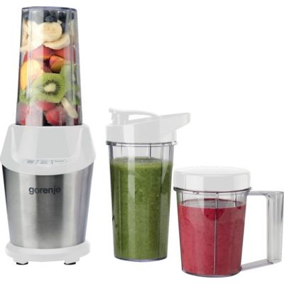 2. Gorenje BN1000E countertop blender, 1000 W power, Tritan jar, 0.75 L jar capacity, ice-crushing function, white