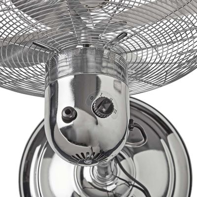 3. Nedis 50W chrome pedestal fan