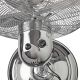 3. Nedis 50W chrome pedestal fan