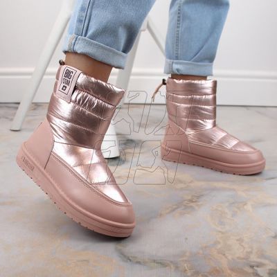 2. Metallic snow boots Big Star W INT1589C pink