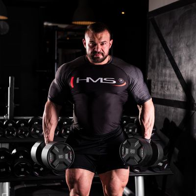 5. HPC SET POLYURETHANE DUMBBELL SET 2 x 40 - 50 KG CPU (450 KG) HMS