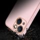 11. Dux Ducis Yolo iPhone 14 Plus case elegant pink faux leather cover