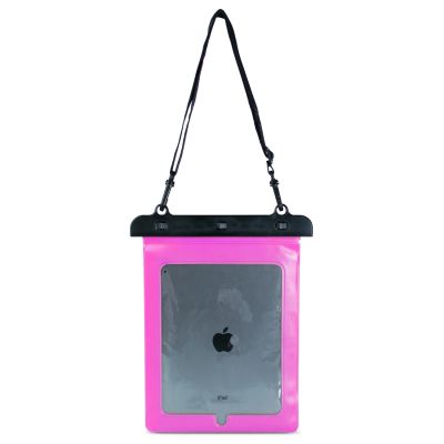 4. Waterproof PVC tablet case - pink