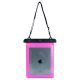 4. Waterproof PVC tablet case - pink