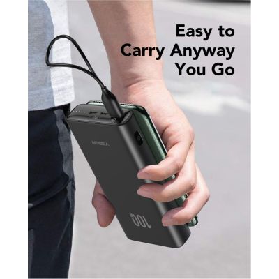 7. VEGER T100 Power Bank Lithium-Ion (Li-Ion) 20000 mAh Black