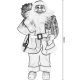 6. DECORATIVE SANTA CLAUS 60 CM MICA RED
