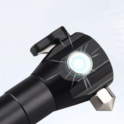 8. Wozinsky WLR-31 5W 500lm CREE 3-in-1 Multifunction Flashlight with Glass Breaker and Seat Belt Cutter - Black