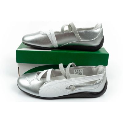 10. Puma women's sports shoes Speedcat Ballet silver ballet flats fashionable