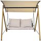 2. 2-PERSON GARDEN AND BALCONY SWING 194x136x173CM SAND
