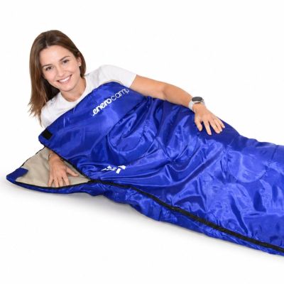 18. REST TOURIST SLEEPING BAG 170X70CM BLUE ENERO CAMP