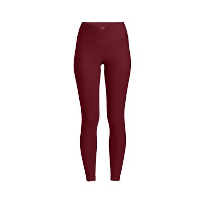 2. CASALL Overlap High Waist Tights evening red leggings