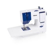 Tristar SM-6005 Sewing Machine with 38 Stitches, 1 Buttonhole, White/Blue