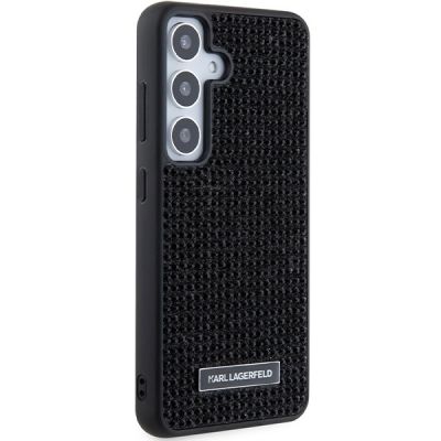 4. Karl Lagerfeld Rhinestone Metal Logo case for Samsung Galaxy S24+ - black