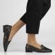 7. Women's leather openwork shoes, black Filippo DP7710