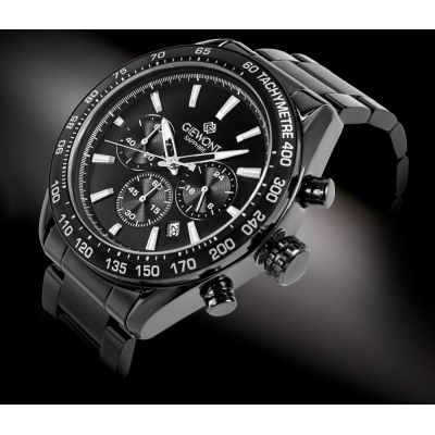 2. Men's Watch Giewont Chronograph Sapphire Black GW9580-B2
