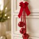 6. DECORATIVE BALL DECORATION, LENGTH 46 CM, RED