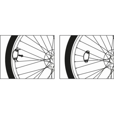 13. DUNLOP WHEEL SPOKE REFLECTORS 4 PCS