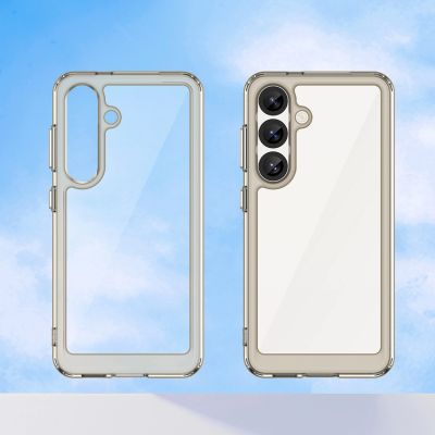 6. Outer Space Case with Gel Frame for Samsung Galaxy S25 - Clear Black