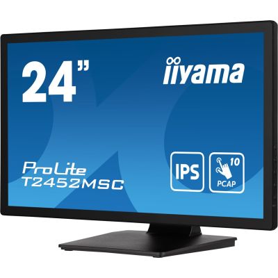2. iiyama ProLite T2452MSC-B1 Computer Monitor 23.8 inches 1920 x 1080 px Full HD LCD Touchscreen Black