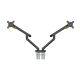 5. BakkerElkhuizen Bakker Elkhuizen Flexible Dual - Mounting Kit - Adjustable Dual Arm - For 2 Monitors - Aluminum, Steel, ABS Plastic, Thermoplastic Rubber (TPR), Polyamide (PA6) - Dark Gray - Screen Size: 43.18-88.9 cm (for flat screen)