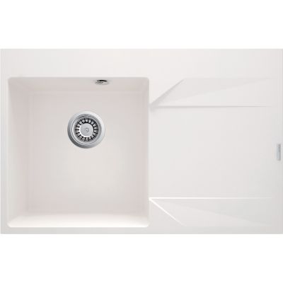 Single-bowl granite sink with drainer - right