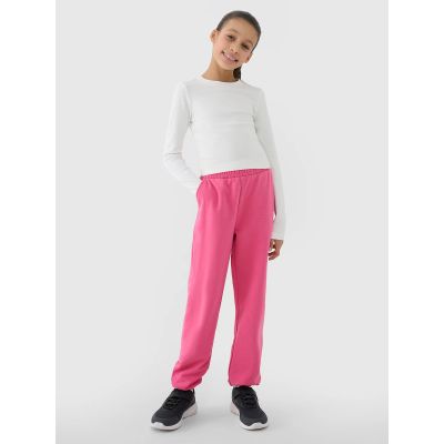 2. Longsleeve slim crop top plain girls 4F 4FJWSS25TLONF430-11S