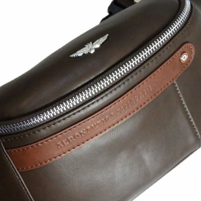 4. Aeronautica Militare Waist Bag Brown - AM-393-MORO