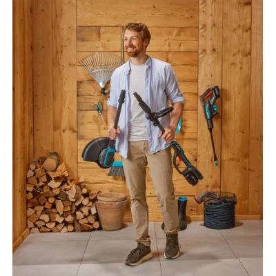 9. Gardena 14703-55 Brush Cutter/Trimmer 18W Battery Gray