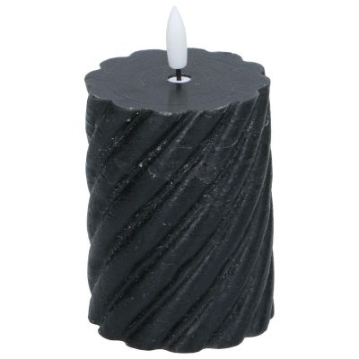 3. DECORATIVE CANDLE 75x100MM LED WAX BLACK