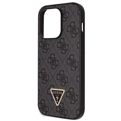 7. Guess GUHCP14LP4TDSCPK case for iPhone 14 Pro - black Crossbody 4G Metal Logo