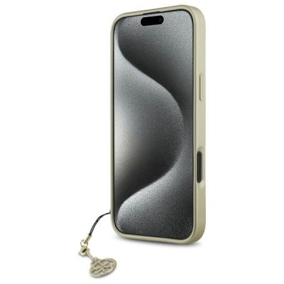 5. Guess 4G Charms Collection case for iPhone 16 - brown