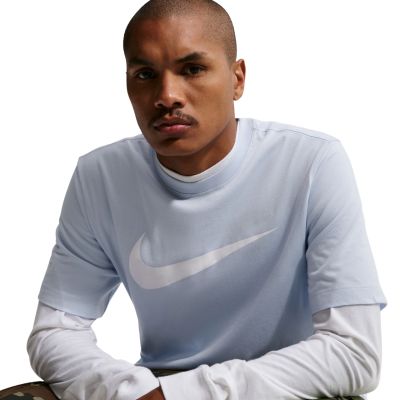 3. Nike Nsw Tee Icon Swoosh Men's T-Shirt Blue DC5094 408