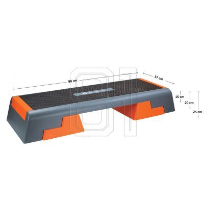 61. Step for aerobics HMS Premium AS007 BLACK / ORANGE