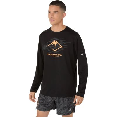 2. ASICS Fujitrail Logo LS Top 2011D391-001 Black L