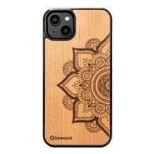 Bewood Mandala Apple Tree Wooden Case for iPhone 14 Plus - Light Brown