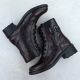 14. Women's burgundy ankle boots with buckle Rieker 75431-35