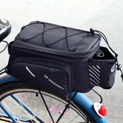 11. Wozinsky Bike Pannier Rack Bag with Shoulder Strap 9L (Rain Cover Included) Black (WBB22BK)